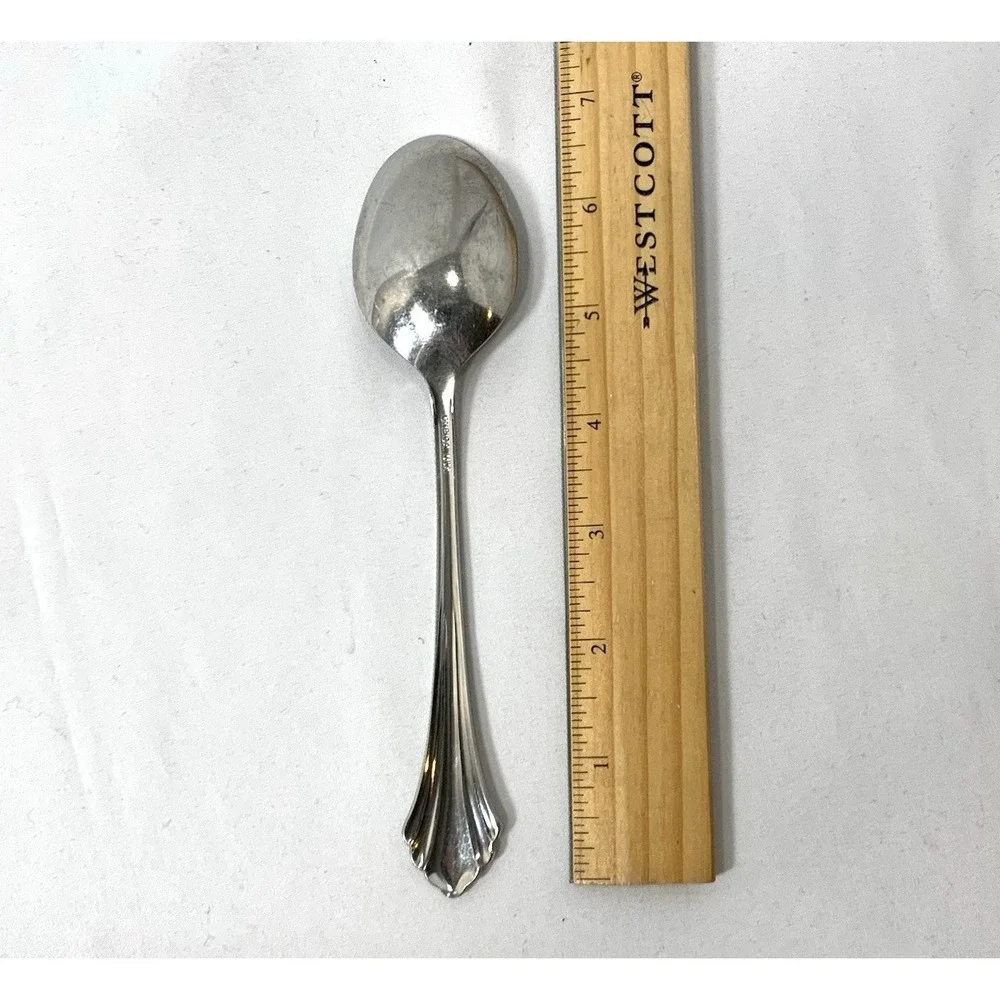 Oneida Stainless Flatware Spoon Bancroft Oval Soup Place 6 7/8